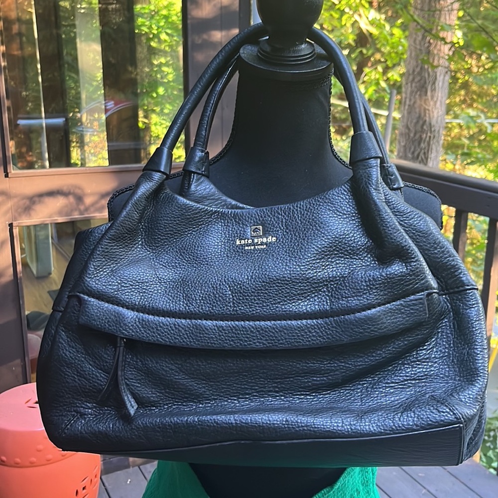 Kate Spade black leather handbag